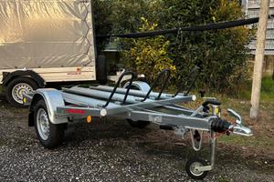 CARRELLO TRASPORTO MOTO RIMORCHIO FRENATO