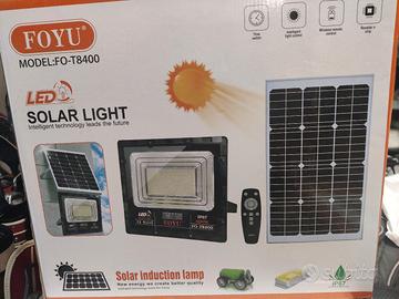 faro led 400 W ricaricabile fotovoltaico