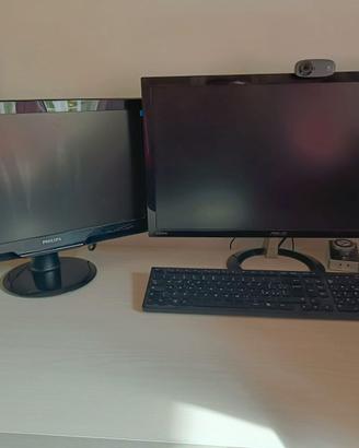 PC Lenovo + 2 Monitor + Casse Logitech
