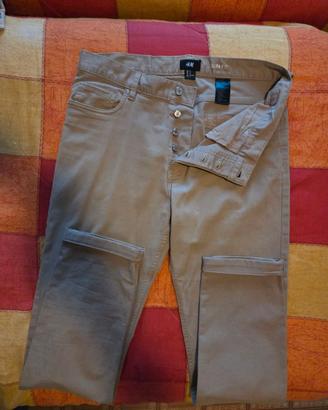 Pantalone H&M Slim Fit Grigio Chiaro – Taglia 31