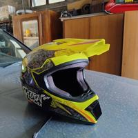 Casco motocross giallo