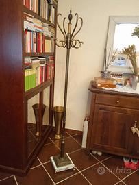 Appendiabiti anni 50 in bronzo/ottone/ marmo