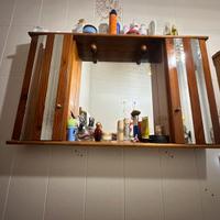 Specchiera da bagno in legno