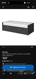 Letto Estraibile Matrimoniale Ikea Brimnes complet