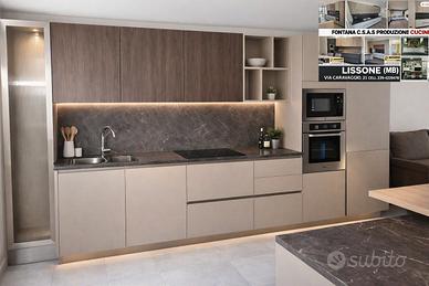CUCINA E ISOLA CM L.420 + L.270 con elettrodomest