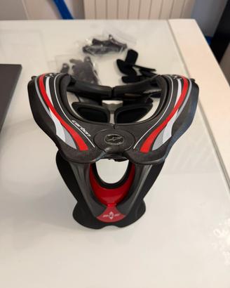 Collare alpinestar neck 2 carbonio