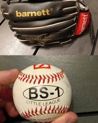 Guanto Baseball Barnett + Palla