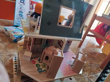 casa delle bambole Amanda 6 personaggi