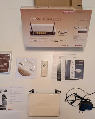 Modem router sitecom 300N + USB WI-FI adapter