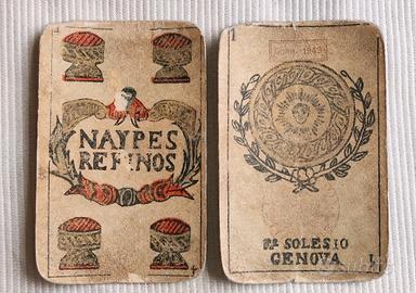 carte da gioco antiche Faustino Solesio anno 1943