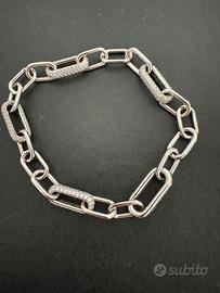 Bracciale in argento e zirconi
