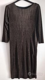 Vestito in lamè colore bronzo