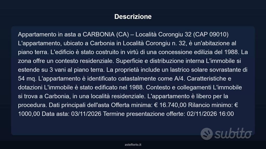 Appartamento – Igrèsias/Iglesias, Tanì - Vista 3