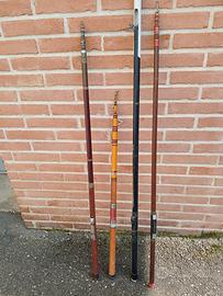 4 canne da pesca 