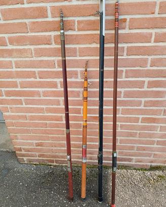 4 canne da pesca 