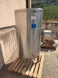 Tinozza in acciaio inox da 600 litri