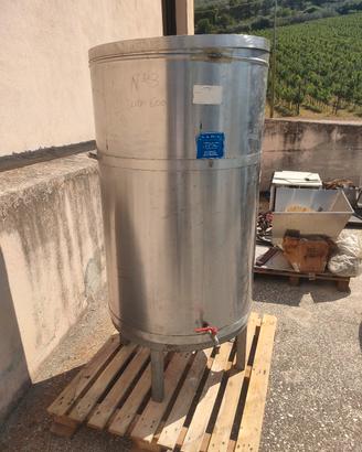 Tinozza in acciaio inox da 600 litri