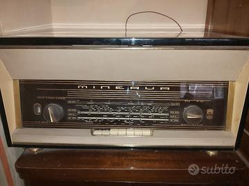 Radio giradischi Minerva anni 60