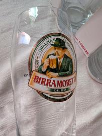 Bicchieri  birra Moretti