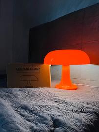 Lampada Stile Artemide Fungo Mushroom Arancione 