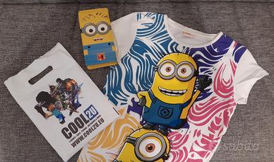 T- SHIRT E PORTAFOGLIO MINIONS ORIGINALE 