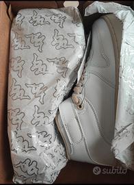 Kappa Sneakers alte bianche e beige n.40 unisex