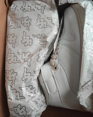 Kappa Sneakers alte bianche e beige n.40 unisex