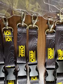 Portachiavi portabadge in raso OMP 2 colori - 8 pe