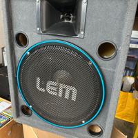 n°2 Casse Lem Wofer da 35cm + Ampli Ibiza 100