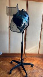 Casco Professionale per Asciugacapelli con Ruote