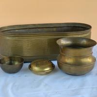 Portafiori in ottone e scatolina