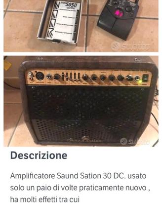 amplificatore chitarra + multieffetti