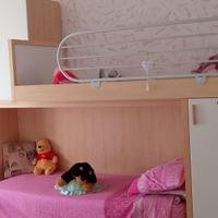 Stanzetta armadio con letto a castello