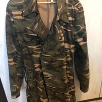 Trench uomo camuflage taglia L