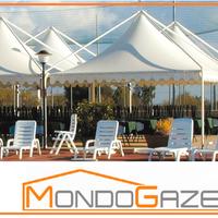 Gazebo fisso 5X5 Moon copertura tetto punta