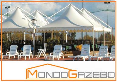 Gazebo fisso 5X5 Moon copertura tetto punta