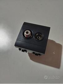 Presa TV + SAT Demix compatibile Bticino Living