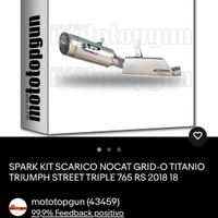 Scarico spark Triumph street triple 765