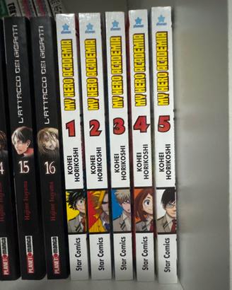 My hero academia volumi 1-5