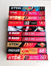 10 Cassette Misto 2 (Basf, Maxell, Sony, Tdk)