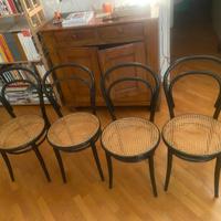 Set 4 sedie Drevounia (Thonet) Nere