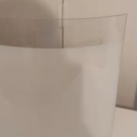 Lampadario/Applique/plafoniera in vetro bianco e t