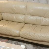  divano 3 posti in ecopelle con 2 copridivan