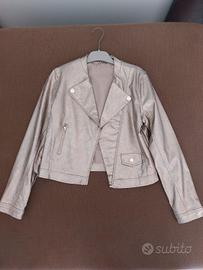 Giacca ragazza color oro