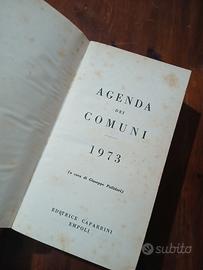 agenda dei comuni 1973 - vintage 