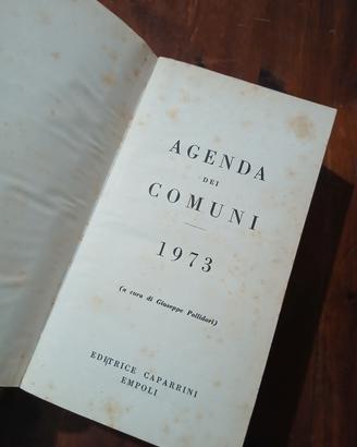 agenda dei comuni 1973 - vintage 
