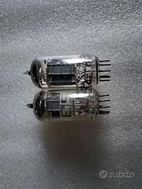 Coppia valvole ecc82 12au7 ates placche lunghe