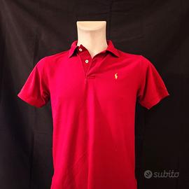 Ralph Lauren S Polo Men Red Rouge Yellow Pony Logo