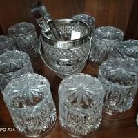 servizio da whisky : sei bicchieri e secchiello 