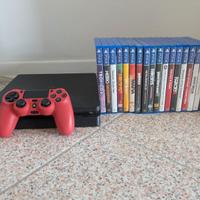 PS4 PlayStation 4 con giochi e controller